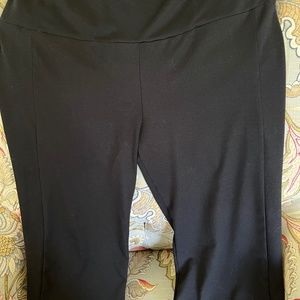 Betabrand, black leggings with flared leg bottoms, XL